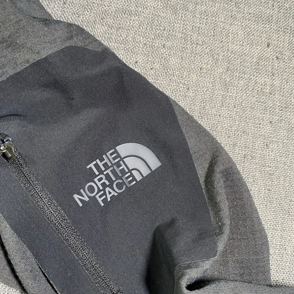 The North Face Mountain Peaks Full Zip Grid Fleece Lined Jacket Mens Large Gray